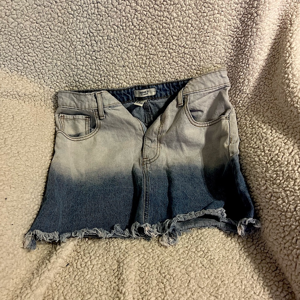 Brand: Forever 21 size US 26 100 % cotton Jean Skirt